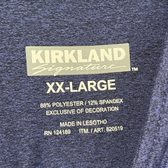Men’s Kirkland Dark Blue Half Zip - Picture 3 of 3